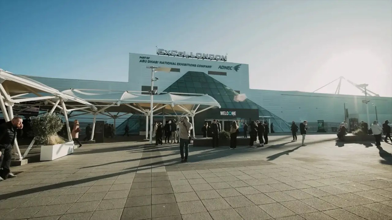 The ExCeL entrance in B2B Marketing Live’s promotional video.