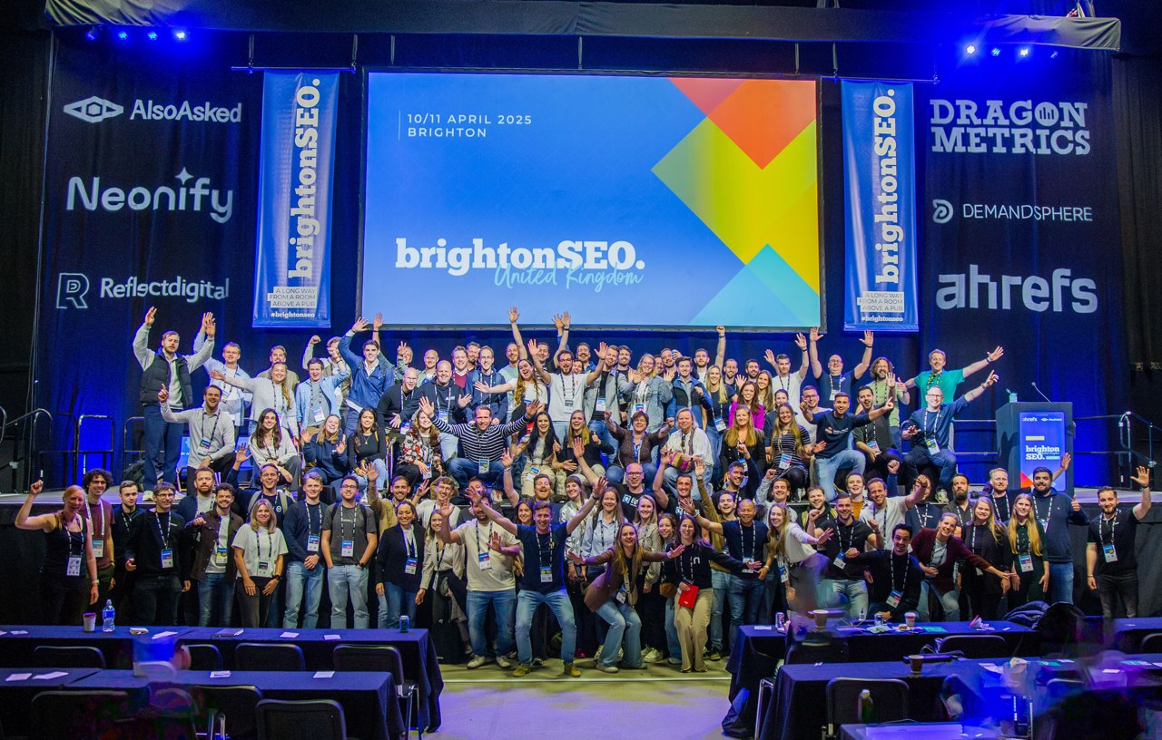Earlier brightonSEO conference audience.